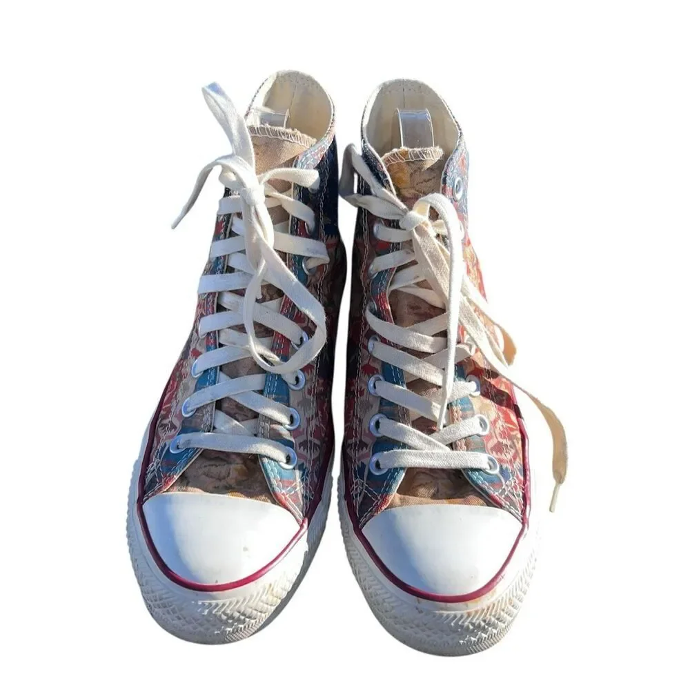 Converse Chuck Taylor All Star Hi Top Multi Natural patchwork 544836C Woman’s 9 - Picture 2 of 10